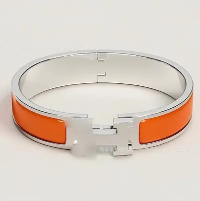 H letter pure silver bracelet, gold plated, couple style - 10