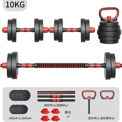 Ayarlanabilir dambıl seti, barbell ve kettlebell ile - 11