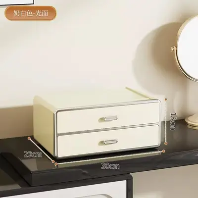 Cosmetics storage box with drawers, dustproof - 12