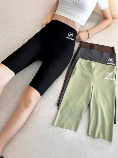 Summer Shark Skin Leggings for Women, Thin High-Waist Hip-Lifting Tummy Control, Plus Size