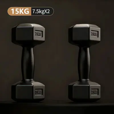 Hexagonal Dumbbell Set for Men Women Home Fitness Equipment Kettlebell Arm Muscle Training Pair Hex Rubber Coated Dumbbells Combo - 11