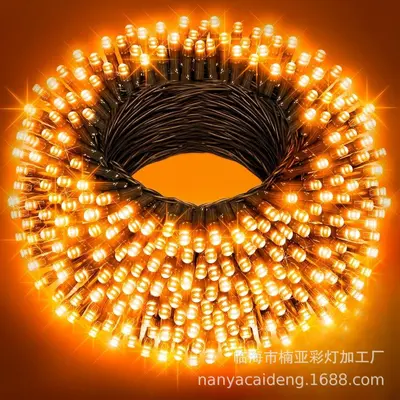 Remote Control Colorful LED Solar String Lights, Waterproof - 12