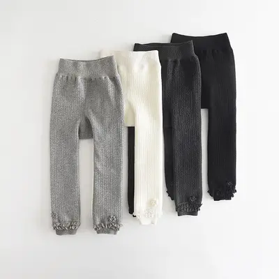 Girls' Thick Autumn Winter Warm Leggings, Children's Tights
