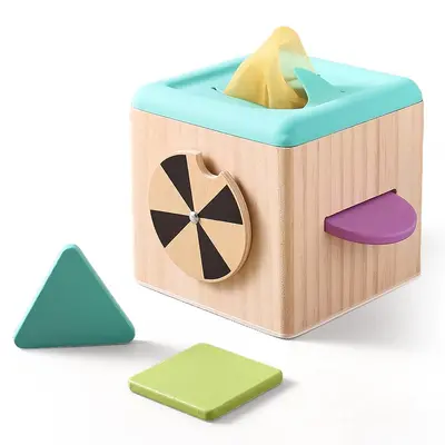 Amazon Montessori Early Learning Toys Baby Wooden Texture Box Puzzle Production Children's Intelligence Development Building Blocks Box