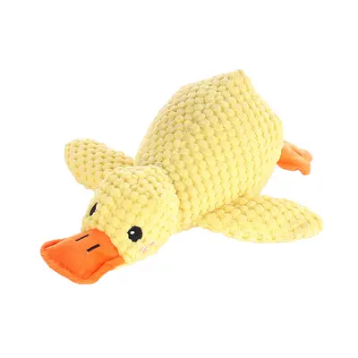 Plush Duck Dog Toy, Durable, Bite-Resistant, Squeaky, for Large to Small Dogs - 1