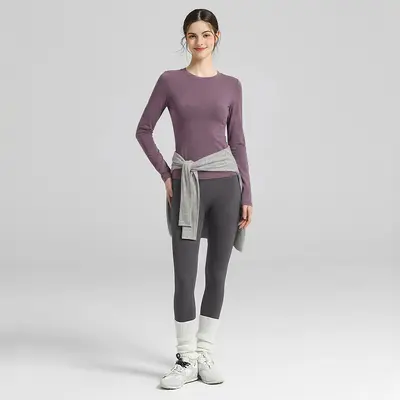 瑜伽服女2026夏季新款长袖修身跑步运动普拉提训练健身上衣批发 - 9