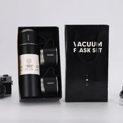 304er Edelstahl-Vakuumbecher, Geschenkset mit drei Deckeln - 6