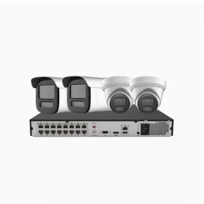 Hikvision 4MP Starlight POE kamera gece görüş, dış mekan HD - 3
