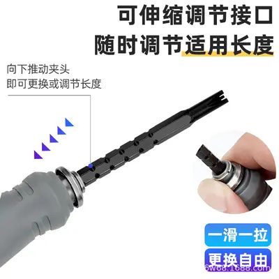 Multifunctional Magnetic Screwdriver Set with High-Hardness Cross and Special Bits