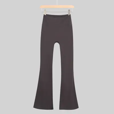 LU outdoor yoga pantolonu, yüksek bel, paça genişleyen, hızlı kuruyan - 8