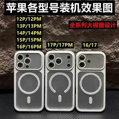 Magnetic Corrugated Frosted Matte Shockproof Case for iPhone 18 Pro Max