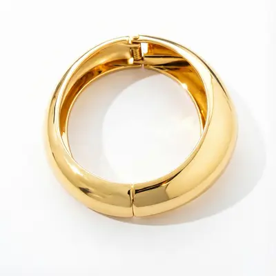 Metal open elastic couple bracelet, irregular design - 5