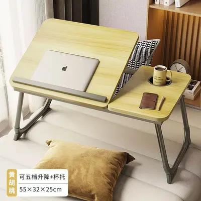 Foldable lift computer desk small table laptop student dormitory lazy work desk writing desk - 10