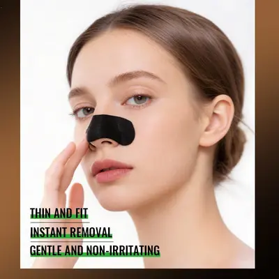 Cross-border Bamboo Charcoal Nose Strips for Blackhead Absorption KORMESIC Nasal membrane deep cleansing factory wholesale