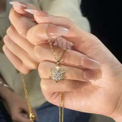 Kadınlar için tatlı orman tarzı kolye, solmayan, niş tasarım, modaya uygun kolye, çok yönlü mizaç, titanyum çelik köprücük kemiği zincir takı - 12