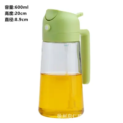 Cross-border Glass Oil Dispenser Spray and Pour Dual-use Large Capacity Non-drip Household Cooking Oil Sprayer Bottle Food Grade Oil Storage and Dispensing Spray Bottle - 13