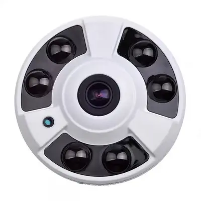 5MP POE Fisheye Security Camera, 360° Panoramic, 1080P HD, Infrared - 6