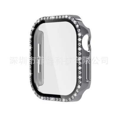 Apple S10 saat koruyucu kılıfı için uygundur AppleWatch10 elmas kaplı Apple saat koruyucu kılıf filmi entegre - 13