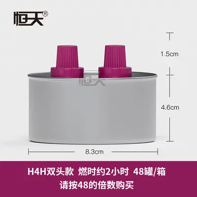 3 Başlıklı Yağ Lambası Mini Fondü Brülörü, Mineral Yağlı - 10