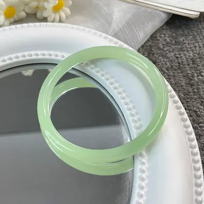 Beyaz ay ışığı bilekliği, kedi gözü taşı, AAAA kalite - 10