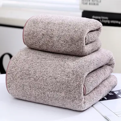 Bamboo charcoal towel set, thickened absorbent, parent-child sizes - 7