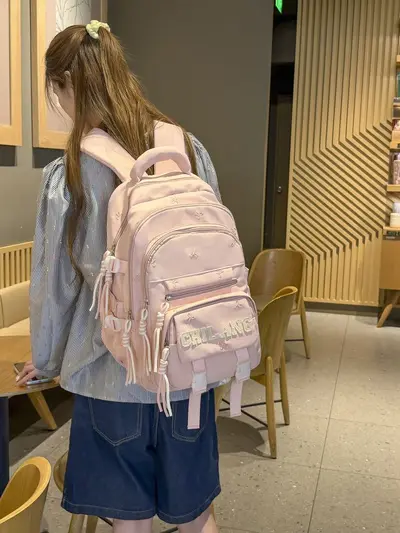 Large-Capacity Multi-Layer School Backpack, Lightweight with Laptop Compartment - 6