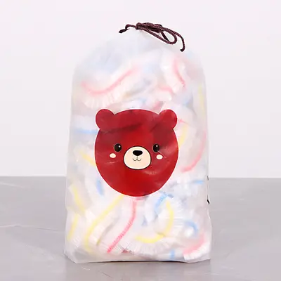 Tek kullanımlık plastik sarma örtüsü gıda sınıfı ev mutfak artıkları koku önleyici renkli elastik ağız plastik sarma plaka kapağı - 9