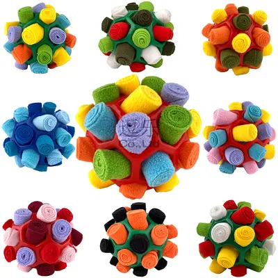 Pet Sniffing Toy Ball, Multifunctional Eco-Friendly Rubber Ball, Bite-Resistant - 4
