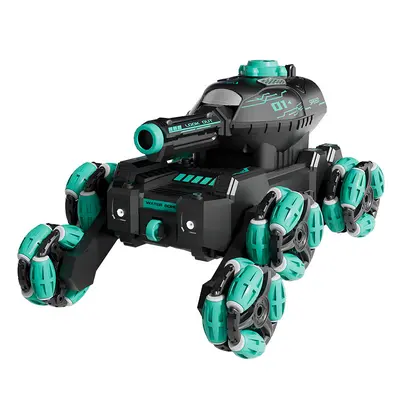 Six-Wheel Water Bomb Tank Toy with Gesture Sensing, Music and Lights - 5