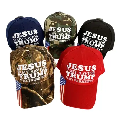 Cross-border Embroidered jesus Baseball Cap US Anniversary Election Hat Printed Promotional Cap Duck Bill Baseball Cap