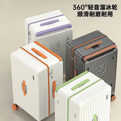Multifunctional Trolley Suitcase, Large Capacity Combination Lock, Five-Wheel Student Case - 2