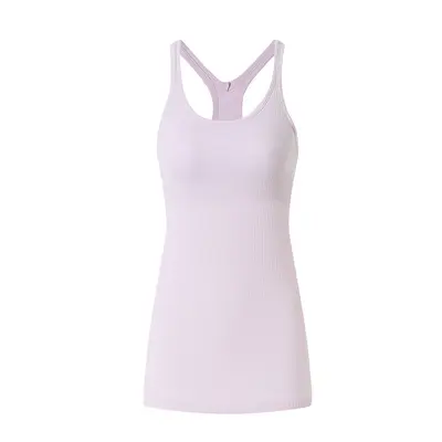Women's Long Yoga Tank Top with Chest Pads and Criss-Cross Back - 11