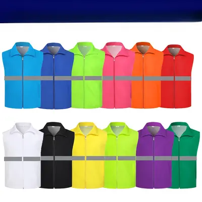 Volunteer Vest, Event Work Vest, Double-Layer Fishnet Reflective Driver Vest - 12