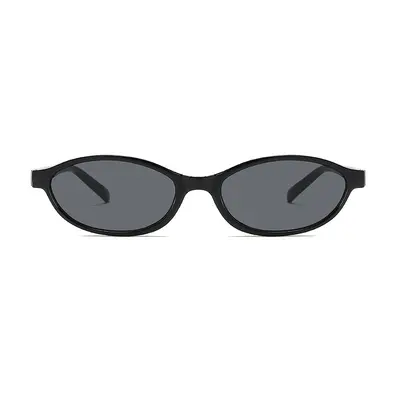 Small Oval Frame Retro British Style Sunglasses - 6