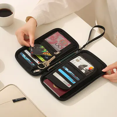 Pasaport Çantası RFID Korumalı Taşınabilir