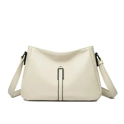 Soft Leather Middle-Aged Mom Bag with Large Capacity - 6