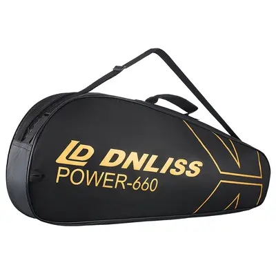 Factory-Direct New Badminton Racket Bag Single-Shoulder Portable Large-Capacity Three-Layer Thickened High-Appearance Oxford Cloth Racket Bag