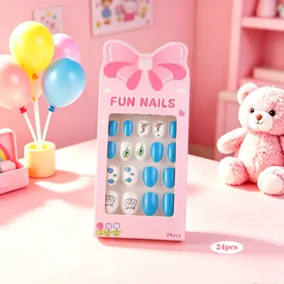 Kinder-Steckfingernägel, 24 Stück, Spielzeug-Nagelset - 10