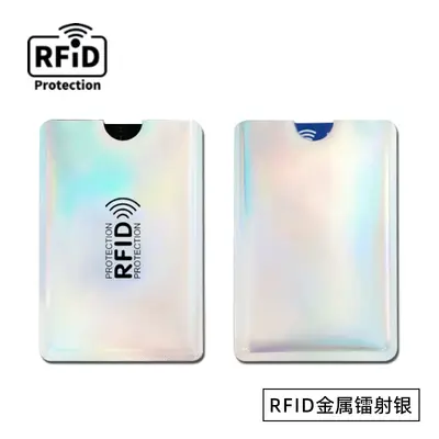 Sınır ötesi nokta lazer anti-manyetik kart tutucu alüminyum folyo kimlik kartı tutucu banka kartı tutucu anti-hırsızlık RFID koruyucu kart tutucu - 10