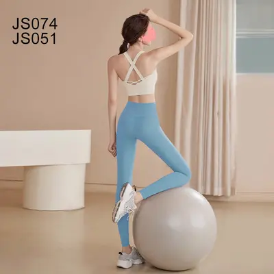 Women's Yoga and Pilates Sportswear Set for Spring and Autumn - 12