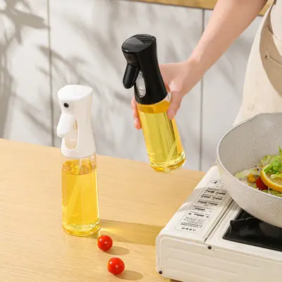 Ev Kullanımı PET Yağ Püskürtme Şişesi Mutfak Hava Fritöz Gıda Sınıfı Yağ Şişesi Açık Hava Barbekü Şişesi Yemeklik Yağ Kontrol Sprayi - 3