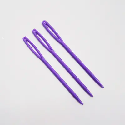 ABS Plastic Hand Sewing Needles, Large-Eye for Knitting and Embroidery - 11