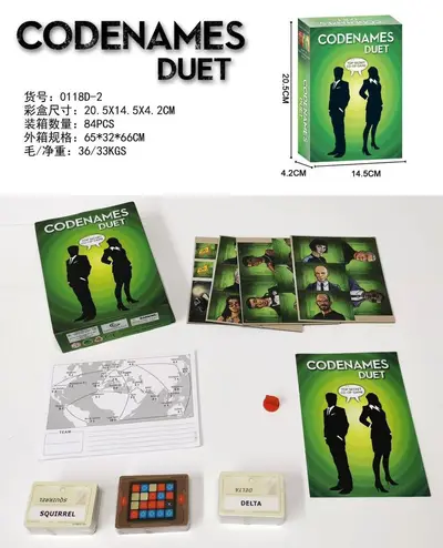 Action Code Board Game, English and Russian Edition, Couples Party Card Game - 7