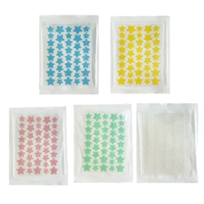 Colorful Star Pimple Patches, Makeup-Compatible Hydrocolloid Patches - 6