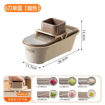 Multifunctional vegetable cutter with hand guard protector - 10