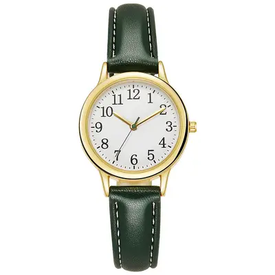 Women's Quartz Watch with Compact Leather Strap