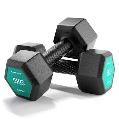 Hexagonal dumbbell set, home fitness, pair