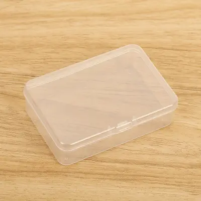 Rechteckige transparente Aufbewahrungsbox mit Deckel PP-Box transparente Kunststoffbox 150 mm Länge Großhandels-Verpackungsbox
