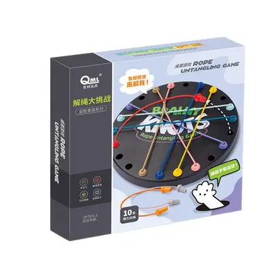 Rope Untangling Puzzle Board Game for Brain Training, Ages 6+ - 6