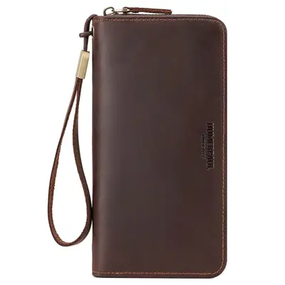 Hummer Paul Herren Clutch aus echtem Leder mit RFID-Schutz, Crazy-Horse-Leder - 7